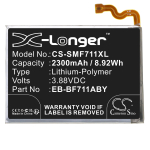 2300 mAh for Samsung EB-BF711ABY,GH82-26270A
