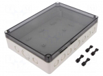 Enclosure: multipurpose | X: 180mm | Y: 254mm | Z: 63mm | TK PS | grey