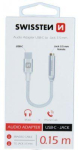 Converter swissten  Swissten USB-C uz 3.5mm Audio Adapteris Telefoniem 15 cm Sudraba