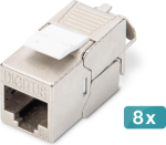 DIGITUS Cat6A/RJ45->LSA varjestatud Keystone pistik 500MHz 8 tk