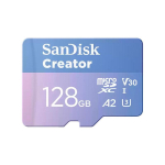 M&auml;lukaart SanDisk Creator MicroSDXC 128 GB Class 10 UHS-I/U3 A2 V30 (SDSQXAA-128G-GN6MS)