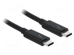 Cable | bidirectional,Thunderbolt 3 | USB C plug,both sides | 1.5m