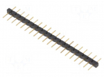 Pin header | pin strips | male | PIN: 20 | straight | 2.54mm | THT | 1x20