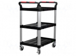 Hand truck | 750x460x980mm | Work.surface dim: 630x424mm