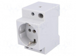 F-type socket (Schuko) | DIN | Input: L+N