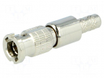 Plug | Micro BNC | male | straight | 75&Omega; | 1855,1865A | crimped