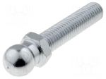 Pin | M10 | Plunger mat: steel | &Oslash;: 14mm | Plating: zinc