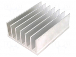 Heatsink: extruded | grilled | L: 100mm | W: 78mm | H: 35mm | aluminium