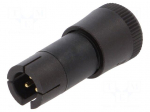 Plug | Connector: circular | 719 | male | PIN: 3 | unshielded | 3A | IP40