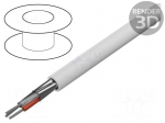 Wire | 3x22AWG | Al-PET foil | PVC | grey | 300V | 305m | CPR: Eca