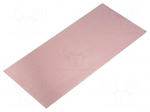 Laminate | aluminium | 1.5mm | L: 210mm | W: 100mm | Coating: copper