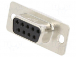 D-Sub | PIN: 9 | plug | female | soldering | Series: HD