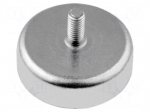Magnet: permanent | hard ferrite | H: 4.5mm | 18N | &Oslash;: 16mm