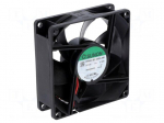 Fan: DC | axial | 12VDC | 80x80x25mm | 56.05m3/h | 28dBA | ball bearing