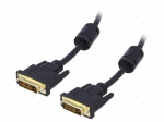 Cable | DVI-I (24+5) plug,both sides | 1.8m | black