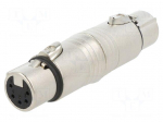 Straight | Connector: XLR | female-female