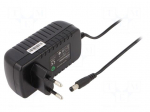 Power supply: switching | mains,plug-in | 12VDC | 2A | 24W | 81.94%