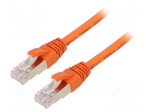Patch cord | S/FTP | Cat 6a | RJ45 plug,both sides | stranded | Cu | 1m