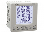 Meter: network parameters | on panel | digital,mounting | LCD