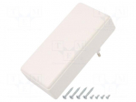 Enclosure: for power supplies | X: 120mm | Y: 56mm | Z: 31mm | ABS | white