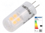 LED lamp | white warm | G4 | 12VAC | 215lm | P: 1.8W | 300&deg; | 3000K