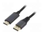 Cable | DisplayPort plug,HDMI plug | textile | DisplayPort 1.2