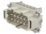 Connector: HDC | contact insert | male | EPIC H-BE | PIN: 10 | 16A | 500V