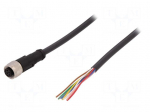 Cable: for sensors/automation | M12 | PIN: 8 | straight | 10m | plug