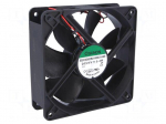 Fan: DC | axial | 24VDC | 120x120x38mm | 197.2m3/h | 44dBA | ball | 24AWG