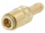 Quick connection coupling | max.15bar | Features: with valve | DN6