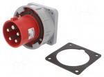 Connector: AC supply 3-phase | socket | male | 63A | 400VAC | IEC 60309