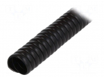 Spiral wrapping | PVC | black | L: 1m | SP | Features: flexible | -30&divide;60&deg;C