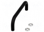 Holder | steel | black | H: 35mm | Mounting: M4 screw | GN 425 | &Oslash;: 8mm