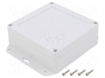 Enclosure: multipurpose | X: 120mm | Y: 120mm | Z: 45mm | ZP | ABS | gasket