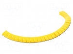 Marker: cable | Marking: - | 2.5&divide;5mm | PVC | yellow | leaded | PA-1 | L: 3mm