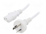 Cable | 3x0.75mm2 | AS/NZS 3112 (I) plug,IEC C13 female | PVC | 1.8m