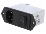 Connector: AC supply | socket | male | power supply | Inom: 4A | 250VAC