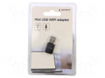 PC extension card: WiFi network | SMA,USB A plug | USB 2.0 | black