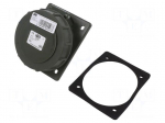 Connector: AC supply 3-phase | socket | female | 32A | 400VAC | IP67