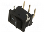 ROCKER | SPDT | Pos: 2 | ON-ON | 5A/250VAC | 10A/30VDC | black | black | D