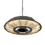 TunaBone | Electric Ceiling Infrared Patio Heater | TB2068C-01 | Patio heater | 2000 W | Number of power levels 1 | Suitable for rooms up to 20 m&sup2; | Black | IP45