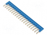 Comb bridge | blue | terminals: 20 | 6mm