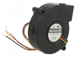 Fan: DC | blower | 12VDC | &Oslash;76x20mm | 17.4m3/h | 43dBA | ball | 4500rpm