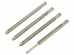 Tools set: screw extractor | for unscrewing damaged screws | 1/4"