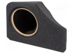 Car loudspeaker enclosure | MDF | black melange | 200mm | Mercedes