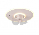 Nybro LED ceiling fan matt white ventilators