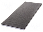 Foam insert | graphite-white | 1200x500x40mm | 3pcs.