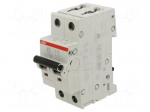 Circuit breaker | 230/400VAC | Inom: 13A | Poles: 2 | Charact: B | 6kA