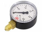 Manometer | 0&divide;2.5bar | G 1/4",bottom connection | 63mm | metal
