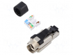 Connector: RJ45 | plug | PIN: 8 | Cat: 6 | shielded | 8p8c | for cable